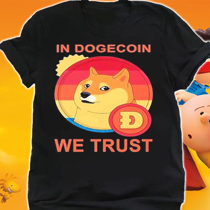 In Dogecoin We Trust Retro Vintage T-Shirt t-shirt shirt