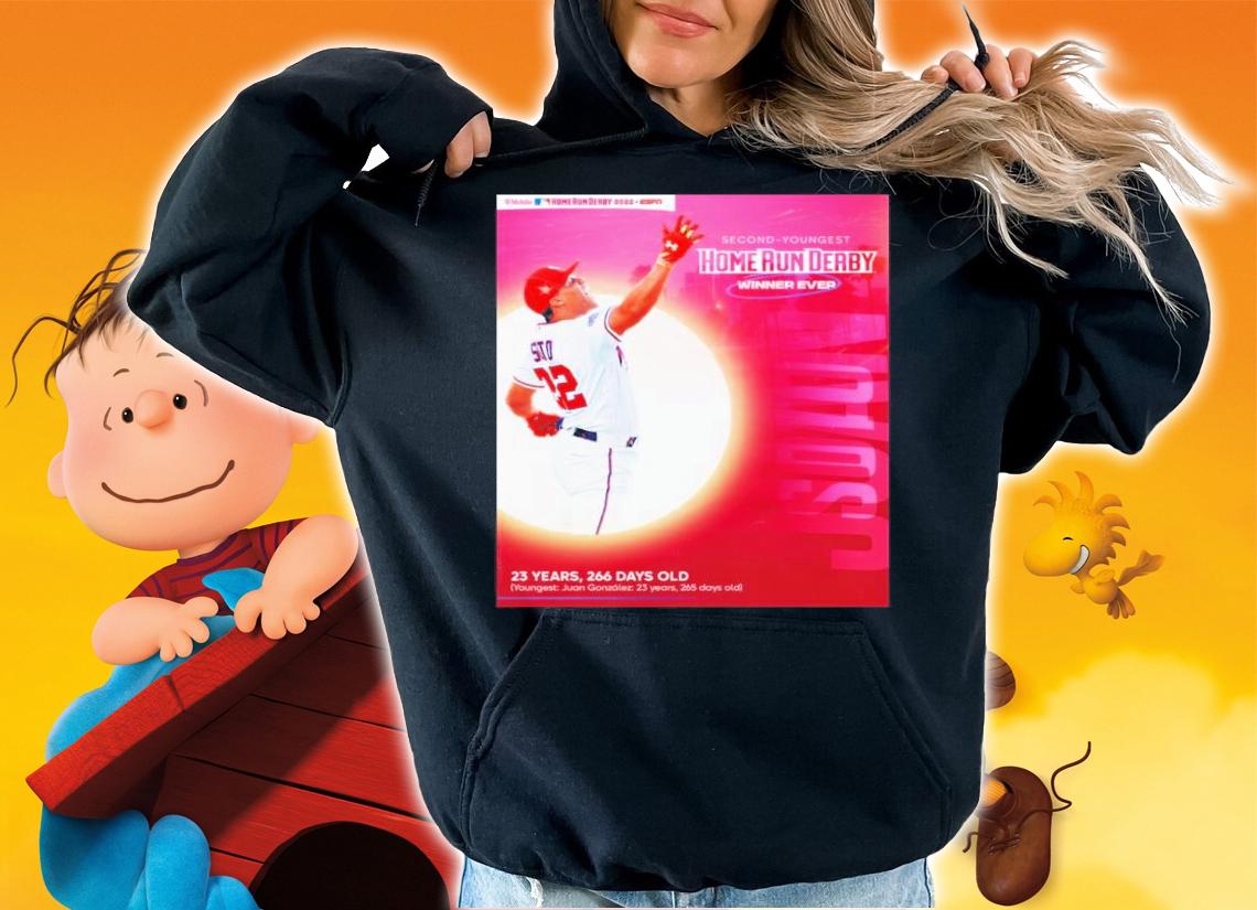 Juan Soto Second-Youngest Home Run Derby Winner Ever 2022 Shirt t-shirt hoodie