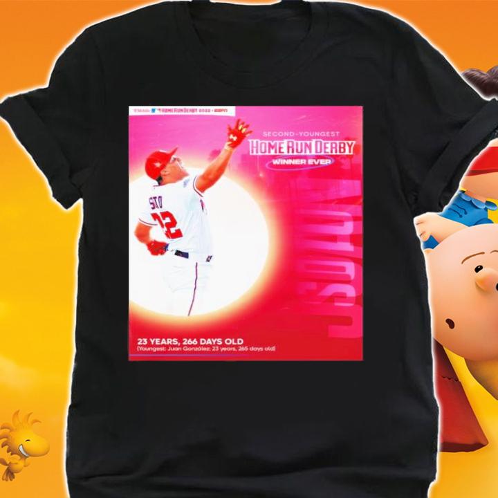 Juan Soto Second-Youngest Home Run Derby Winner Ever 2022 Shirt t-shirt shirt