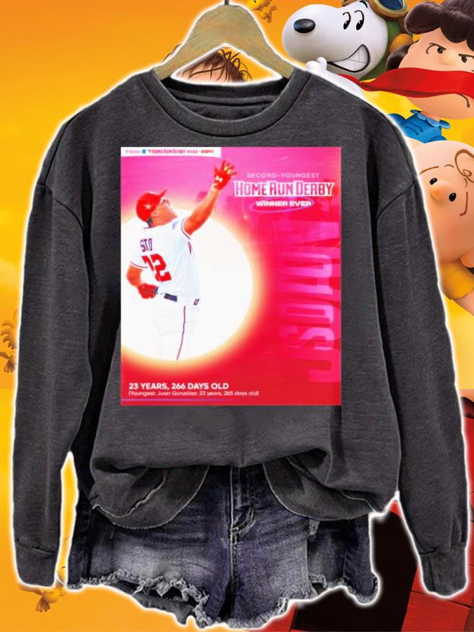 Juan Soto Second-Youngest Home Run Derby Winner Ever 2022 Shirt t-shirt sweatshirt
