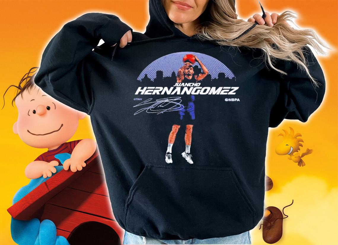 Juancho Hernangomez Utah Skyline Basketball Signature Shirt t-shirt hoodie
