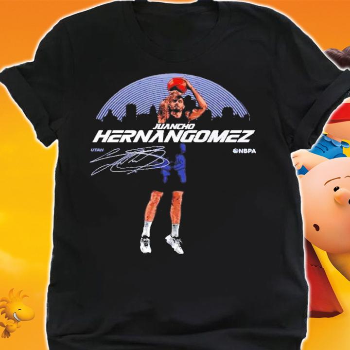 Juancho Hernangomez Utah Skyline Basketball Signature Shirt t-shirt shirt