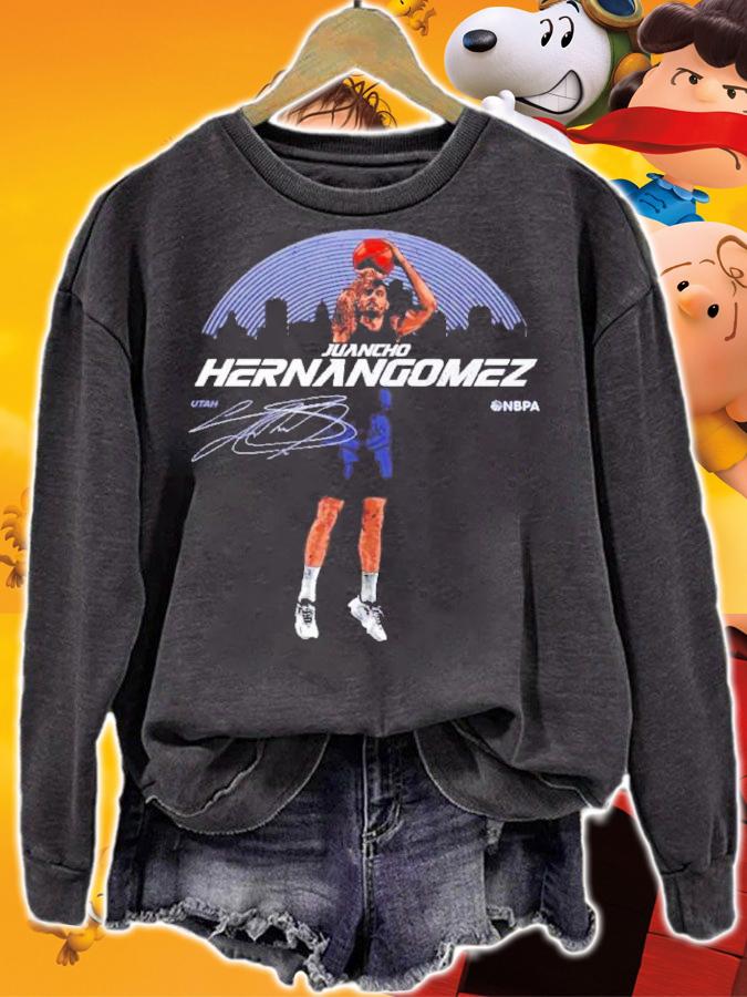 Juancho Hernangomez Utah Skyline Basketball Signature Shirt t-shirt sweatshirt
