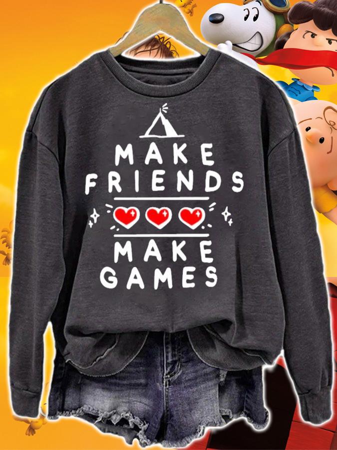 Make Friends Make Games T-Shirt t-shirt