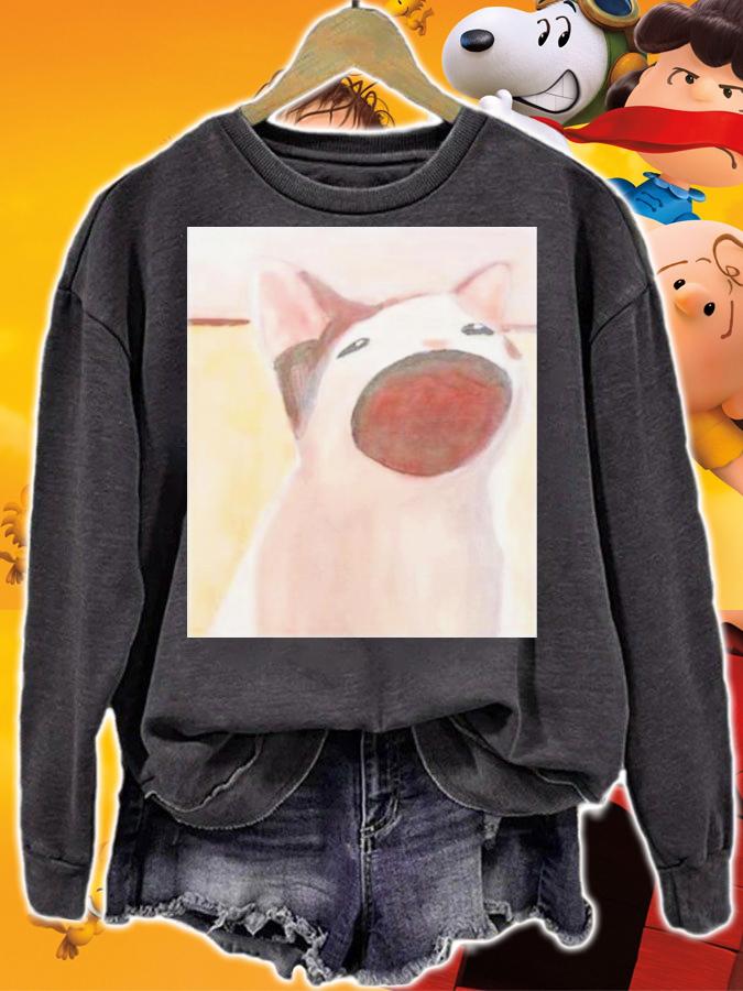 Memes I Wish Pyrrhica Pop Cat Print Set T-Shirt t-shirt sweatshirt