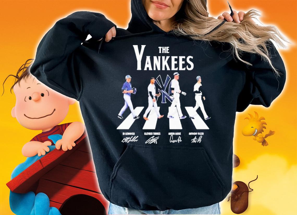 MLB The New York Yankees Baseball Team Abbey Road Signatures Shirt t-shirt hoodie