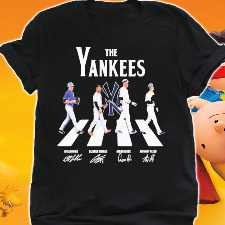 MLB The New York Yankees Baseball Team Abbey Road Signatures Shirt t-shirt shirt