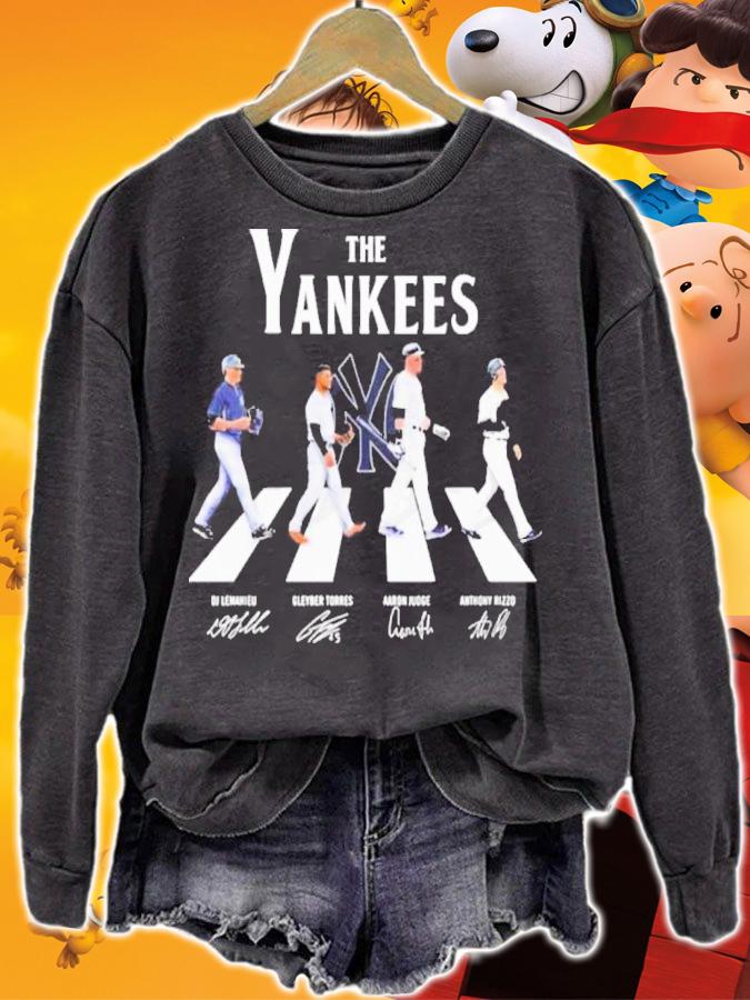 MLB The New York Yankees Baseball Team Abbey Road Signatures Shirt t-shirt sweatshirt