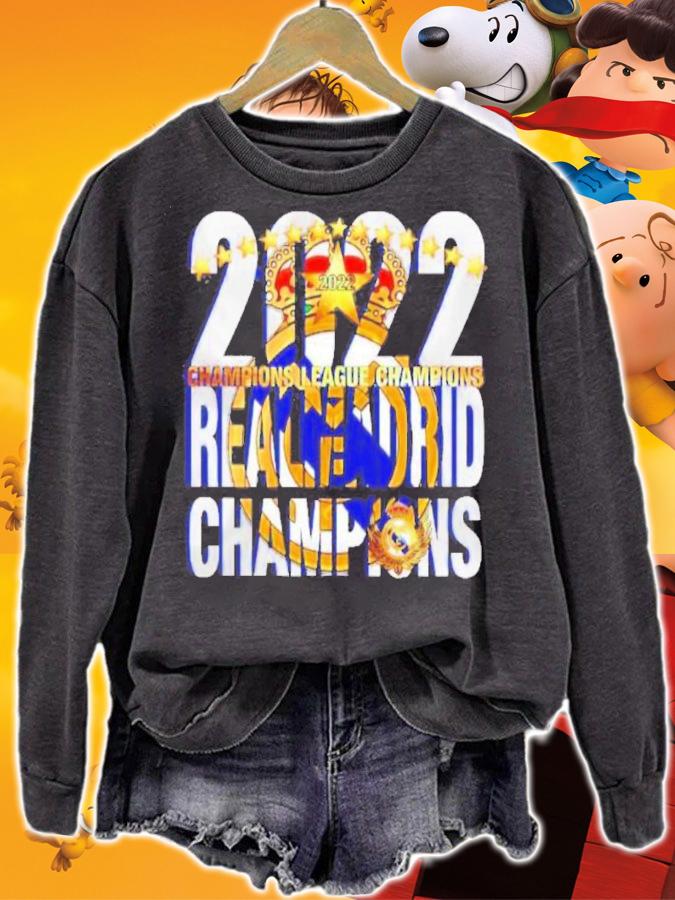 Real Madrid 2022 Team Champions League Shirt t-shirt sweatshirt