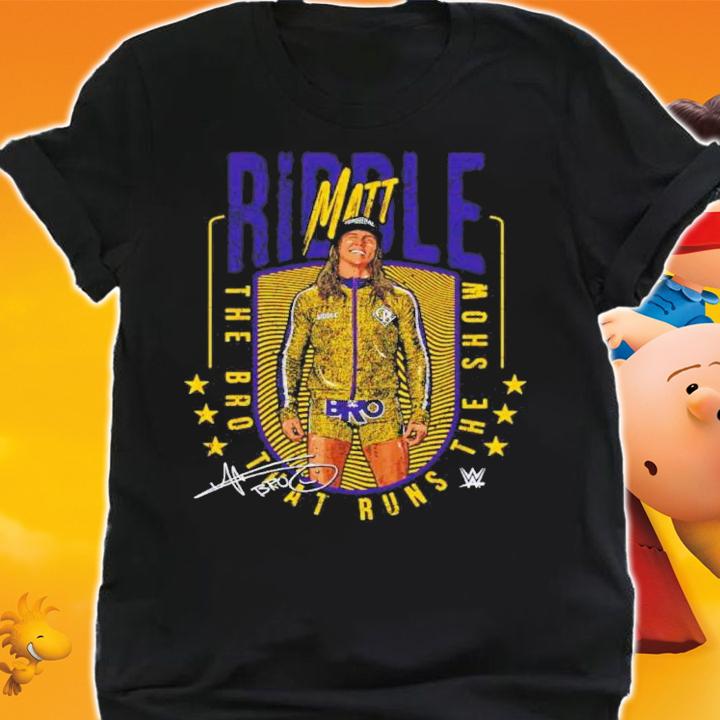 Riddle Run The Show WWE Signature Shirt t-shirt shirt