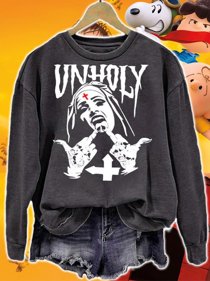 Satanic Nun Tattoos Unholy Shirt t-shirt sweatshirt
