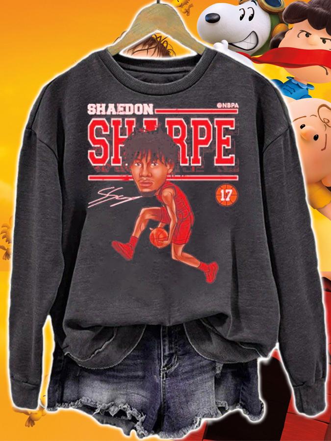 Shaedon Sharpe Portland Cartoon Basketball Signature Shirt t-shirt sweatshirt