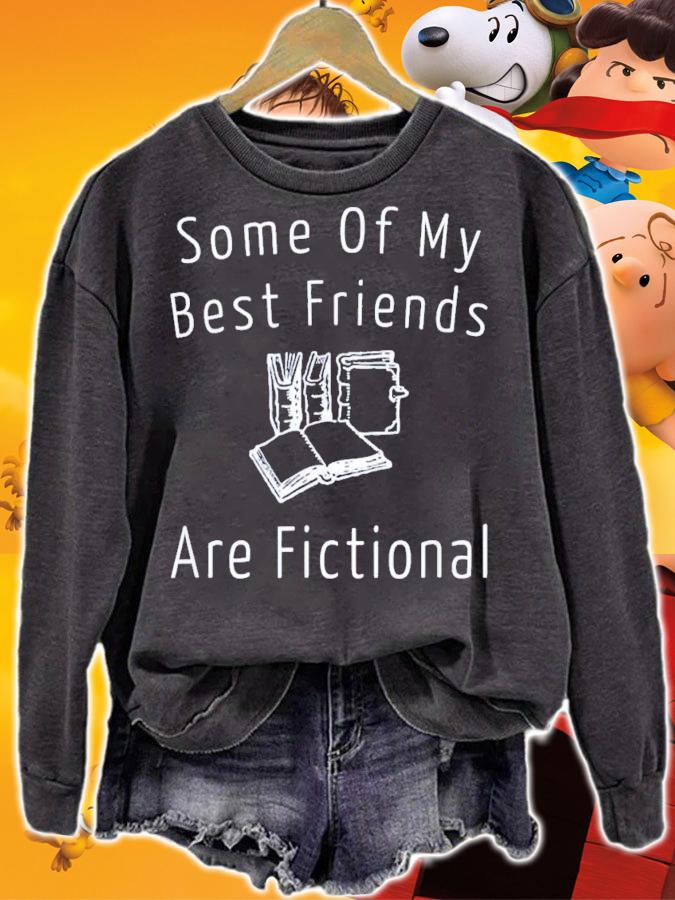 Some Of My Best Friends Are Fictional Book Nerd T-Shirt t-shirt