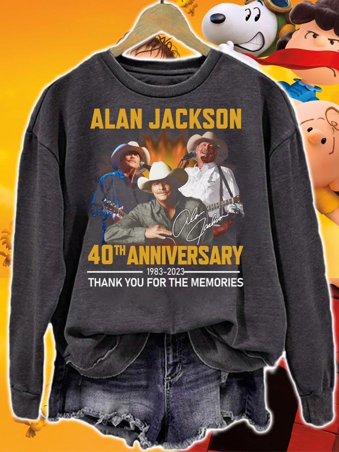 Alan Jackson 40th Anniversary 1983-2023 Thank You For The Memories t-shirt sweatshirt