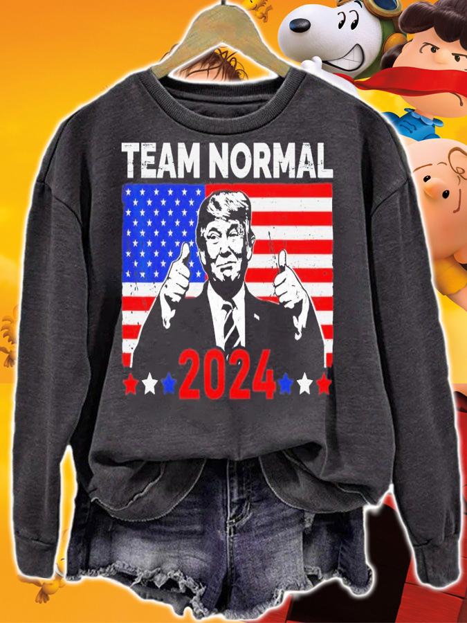 Team Normal 2024 #TEAMNORMAL American Flag Republican T-Shirt t-shirt