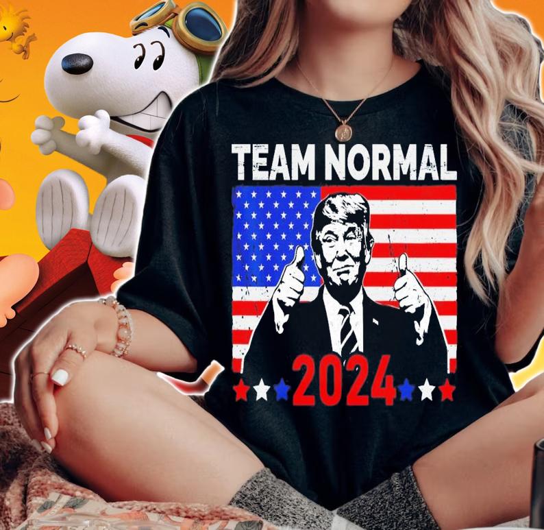 Team Normal 2024 #TEAMNORMAL American Flag Republican T-Shirt t-shirt