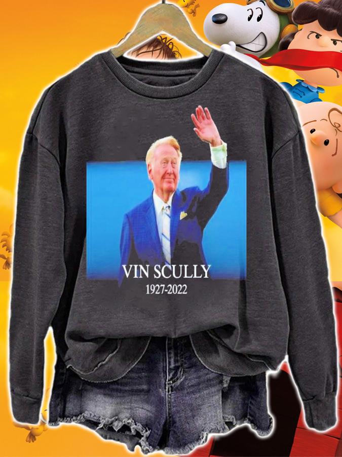 Vin Scully 1927-2022 Los Angeles Dodgers MLB Shirt t-shirt sweatshirt
