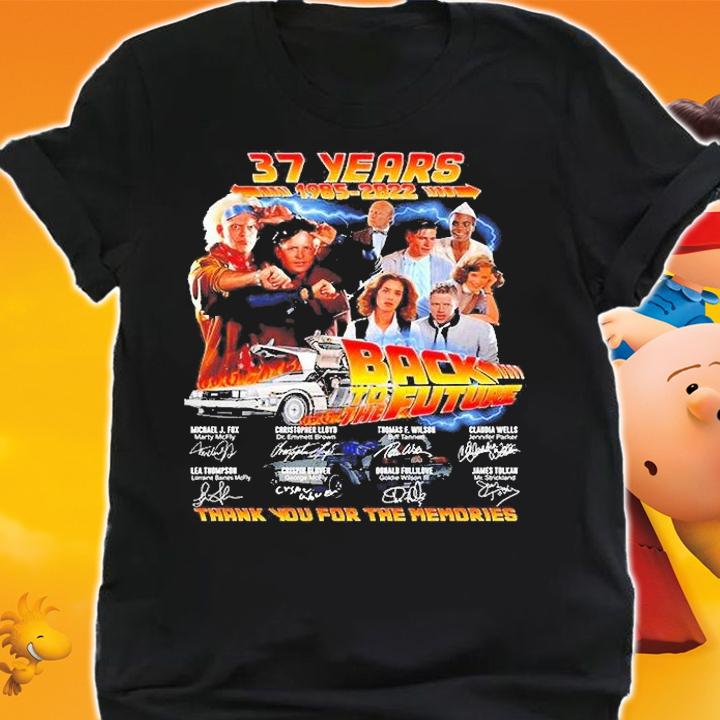 37 Years 1958 2022 Back To The Future Thank You For The Memories T-Shirt t-shirt shirt