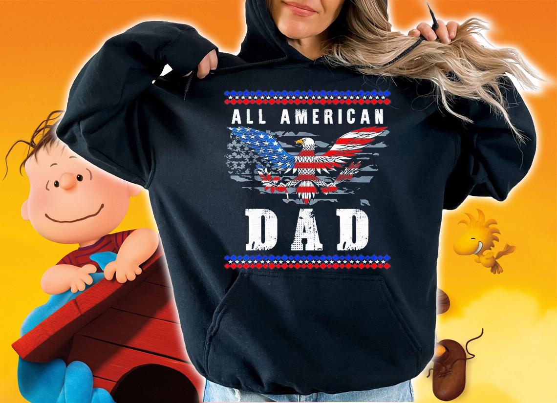 4th of July American Flag Dad T-Shirt t-shirt hoodie