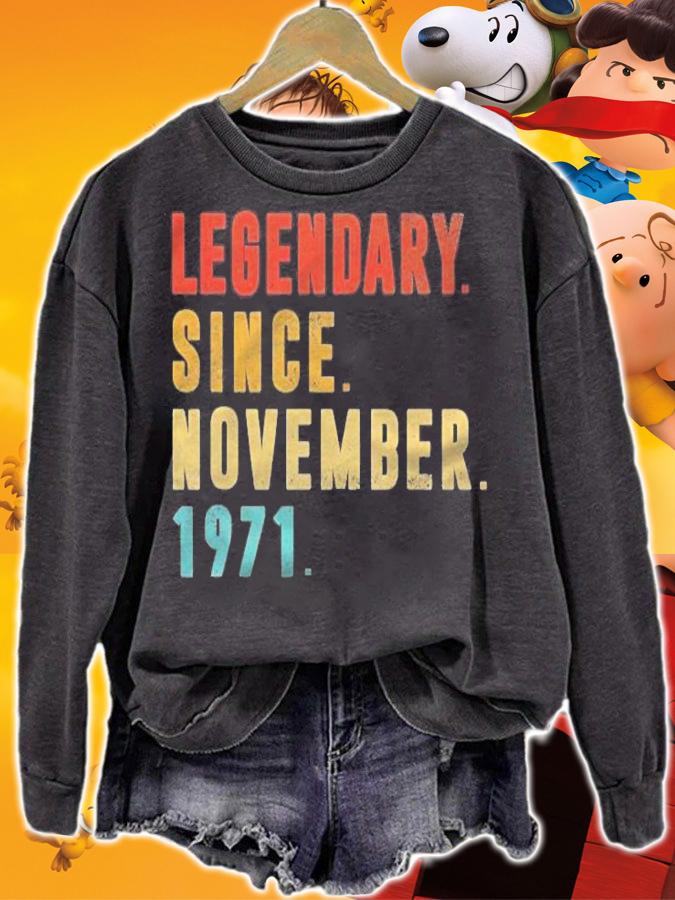 50 Years Old Gifts Legendary Since November 1971 50Th B-Day T-shirt t-shirt sweatshirt