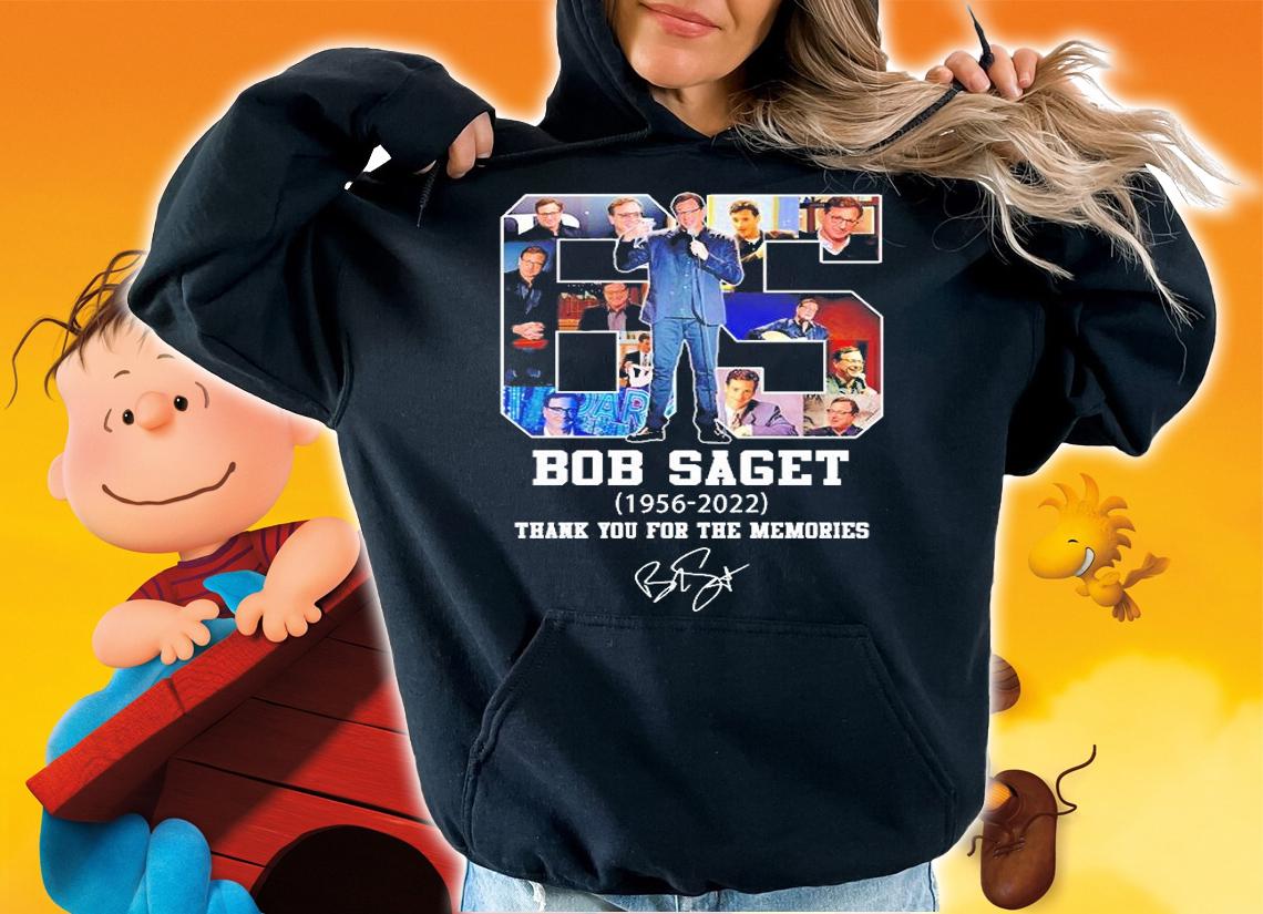 65 Years Bob Saget 1956 2022 Thank You For The Memories Signature T-Shirt t-shirt hoodie