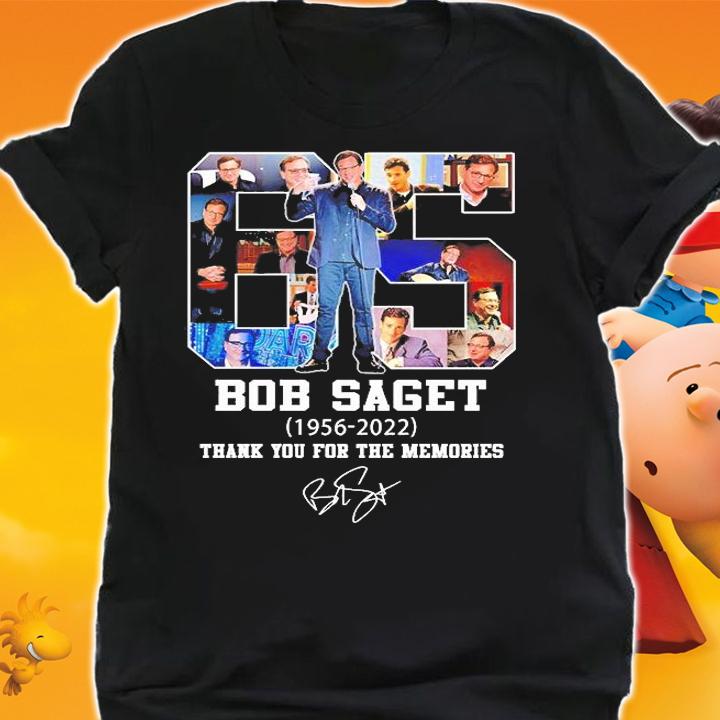 65 Years Bob Saget 1956 2022 Thank You For The Memories Signature T-Shirt t-shirt shirt