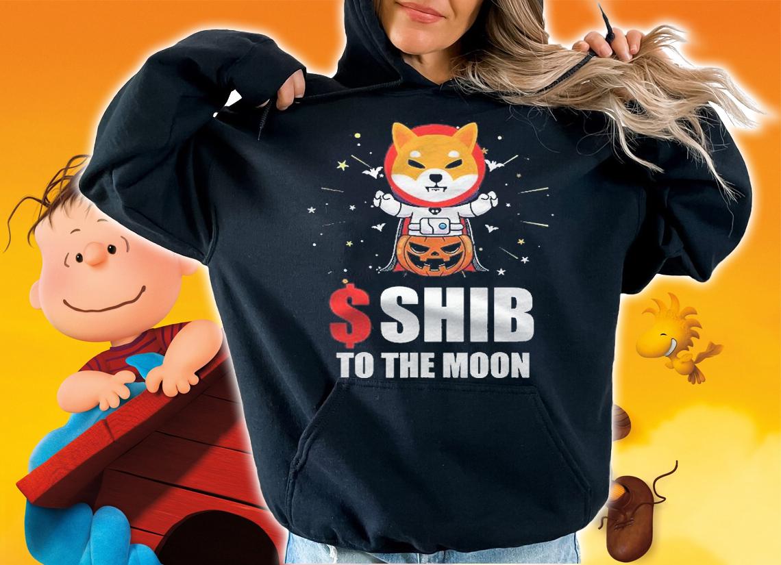 $Shib To The Moon Shiba Inu Token Coin Astronaut Pumpkin Shirt t-shirt hoodie