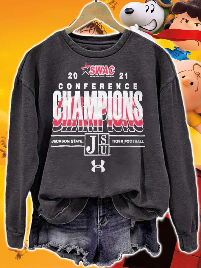 2021 SWAC Football Champions Jackson State Tigers T-shirt t-shirt