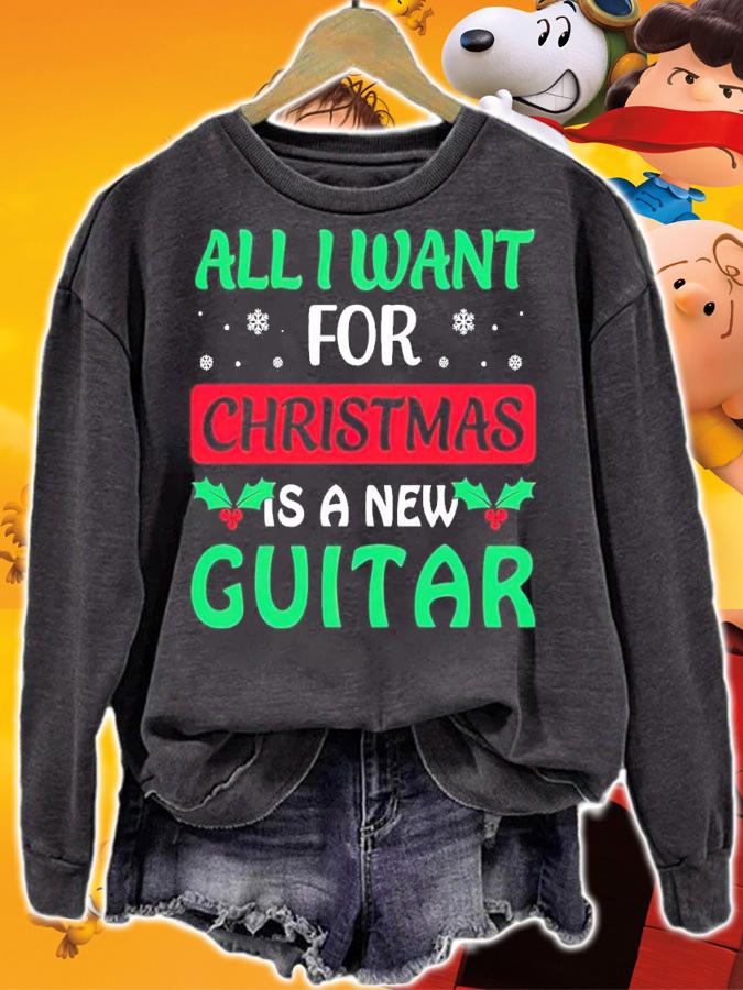 All I Want For Christmas Is A New Guitar Shirt t-shirt