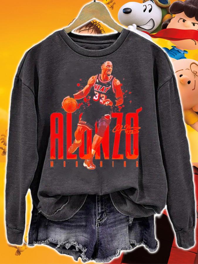 Alonzo Mourning basketball signature shirt t-shirt sweatshirt
