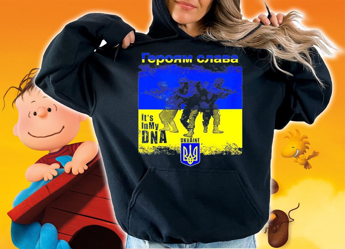 Anti Putin Its In My DNA Ukrainian Vyshyvanka Kozak T-Shirt t-shirt hoodie