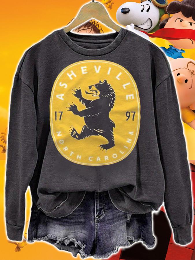 Asheville bear coat of farm T-shirt t-shirt