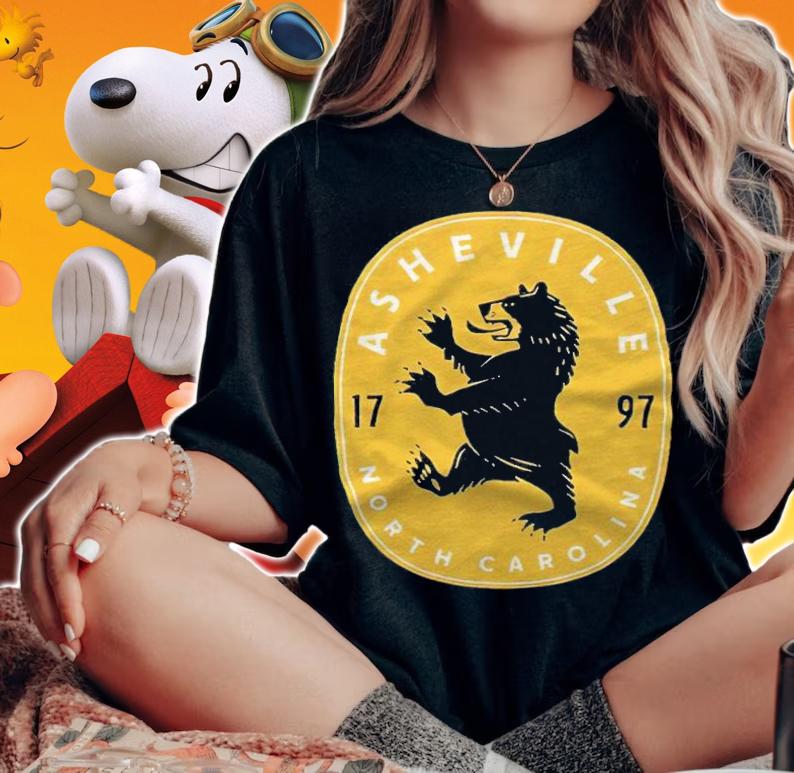 Asheville bear coat of farm T-shirt t-shirt
