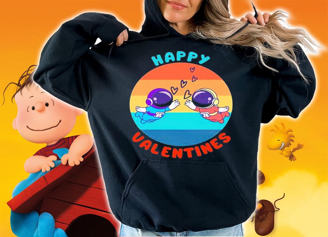 Astronaut Happy Valentines Day T-Shirt t-shirt hoodie