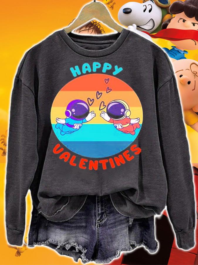 Astronaut Happy Valentines Day T-Shirt t-shirt sweatshirt