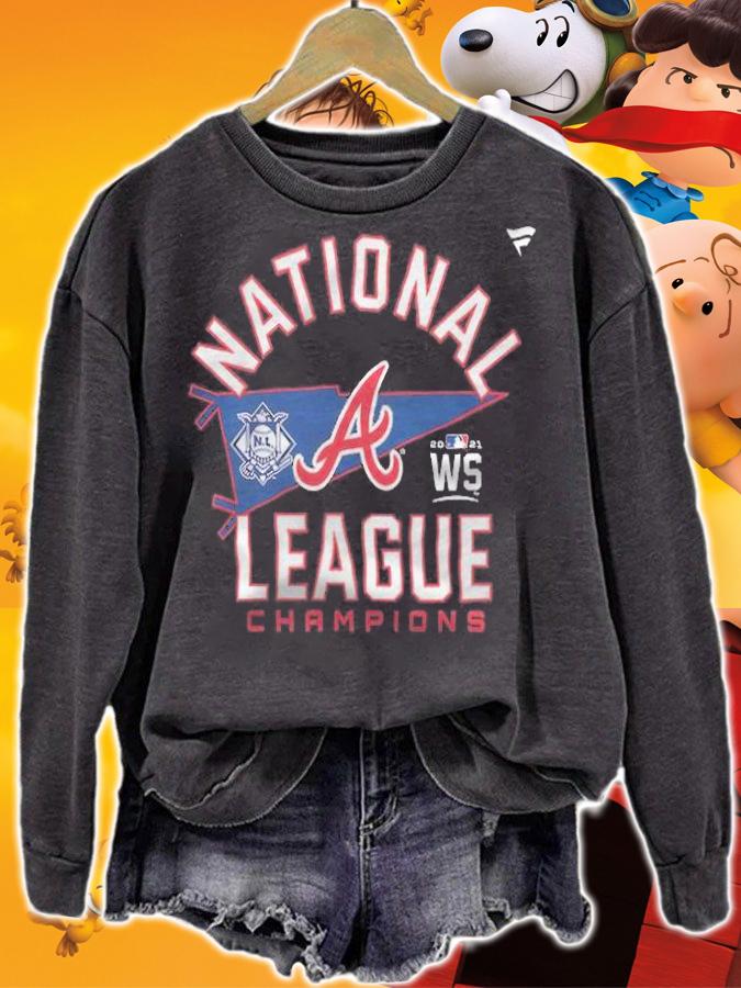 Atlanta Braves 2021 National League Champions Locker Room T-Shirt t-shirt sweatshirt