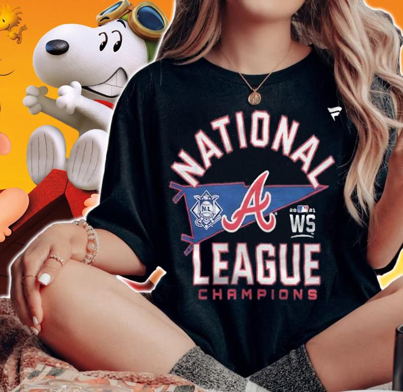 Atlanta Braves 2021 National League Champions Locker Room T-Shirt t-shirt woman shirt