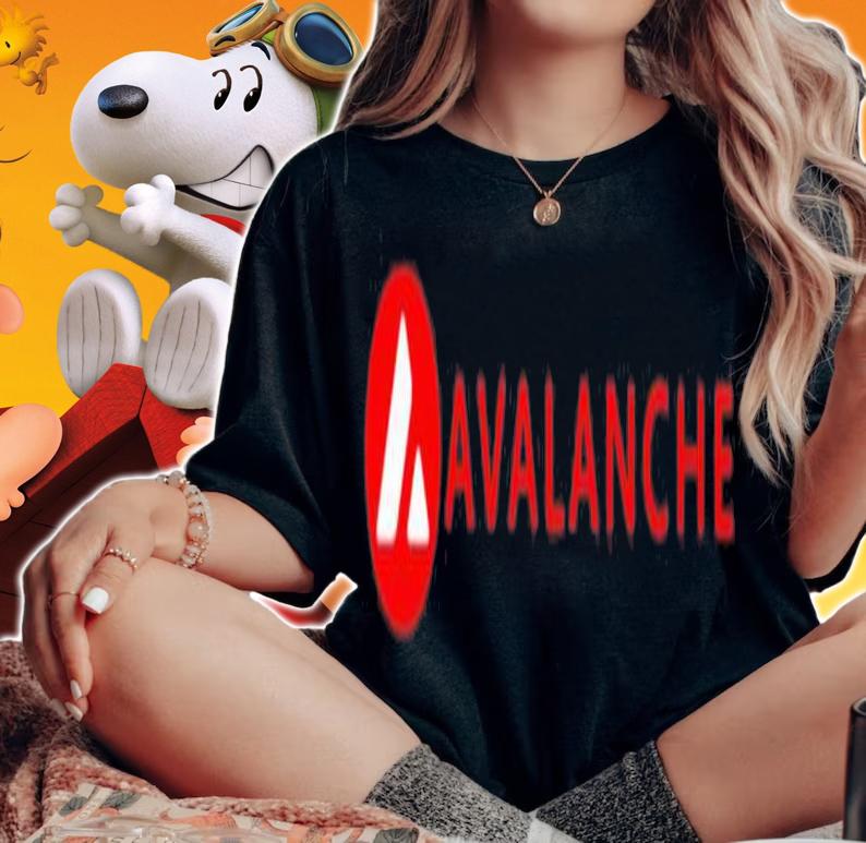 Avalanche Avax Crypto Logo T-Shirt t-shirt woman shirt