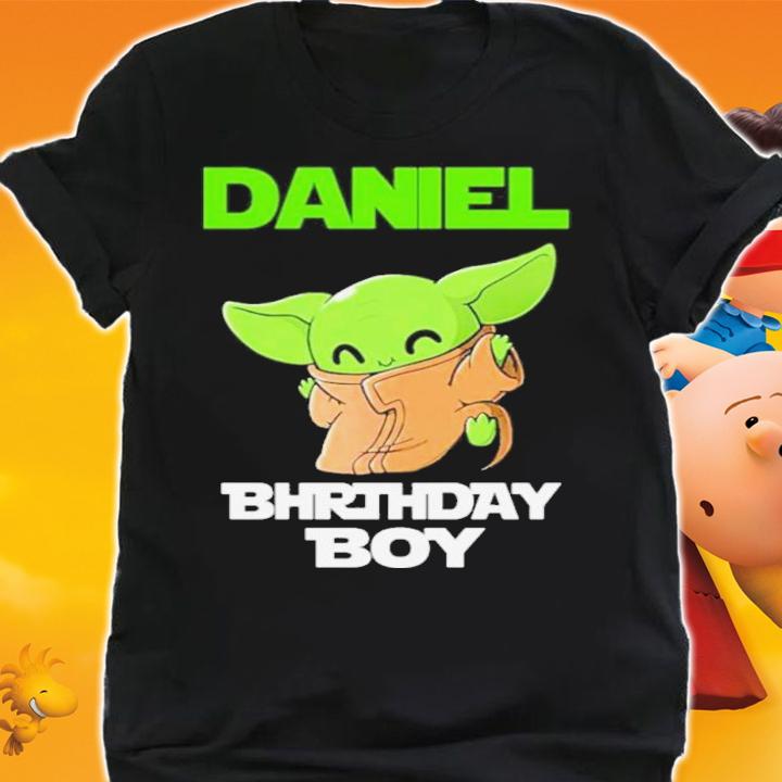Baby Yoda Daniel Birthday Boy Shirt t-shirt shirt