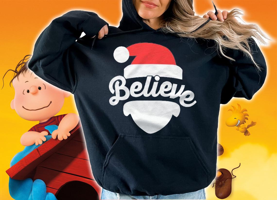 Believe In Santa Christmas Party Gift Shirt t-shirt hoodie