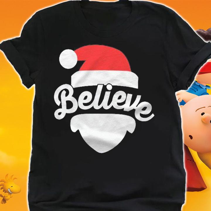 Believe In Santa Christmas Party Gift Shirt t-shirt shirt