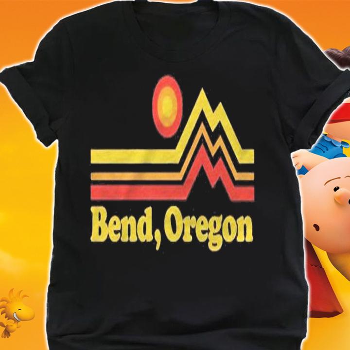 Bend Oregon Mountain Vintage Retro shirt t-shirt