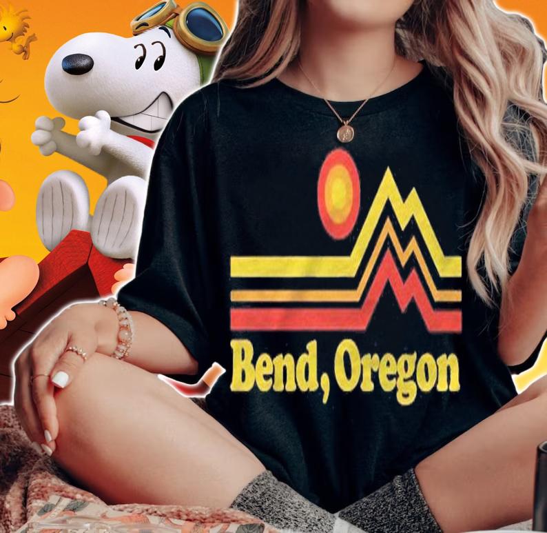Bend Oregon Mountain Vintage Retro shirt t-shirt