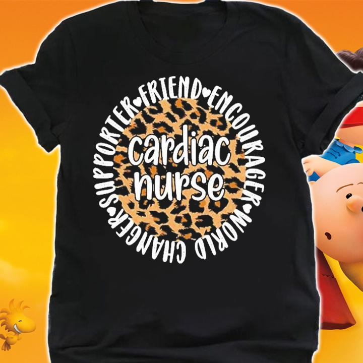 Best Cardiac Nurse Appreciation Cardiac Nursing Leopard T-Shirt t-shirt
