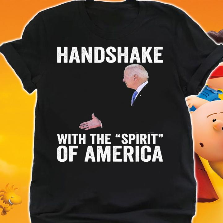 Biden Handshake To Thin Air Funny Confused T-Shirt t-shirt shirt