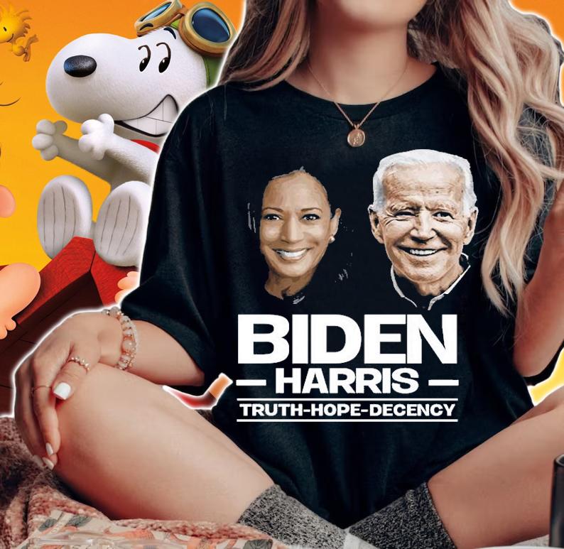 Biden Harris Truth Hope Decency 46Th President T-Shirt t-shirt