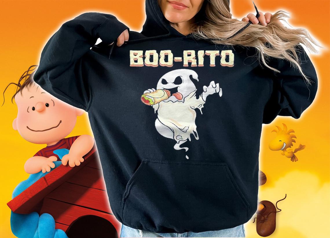 Boo-Rito Burrito Ghost Funny Halloween Costume Mexican Shirt t-shirt hoodie