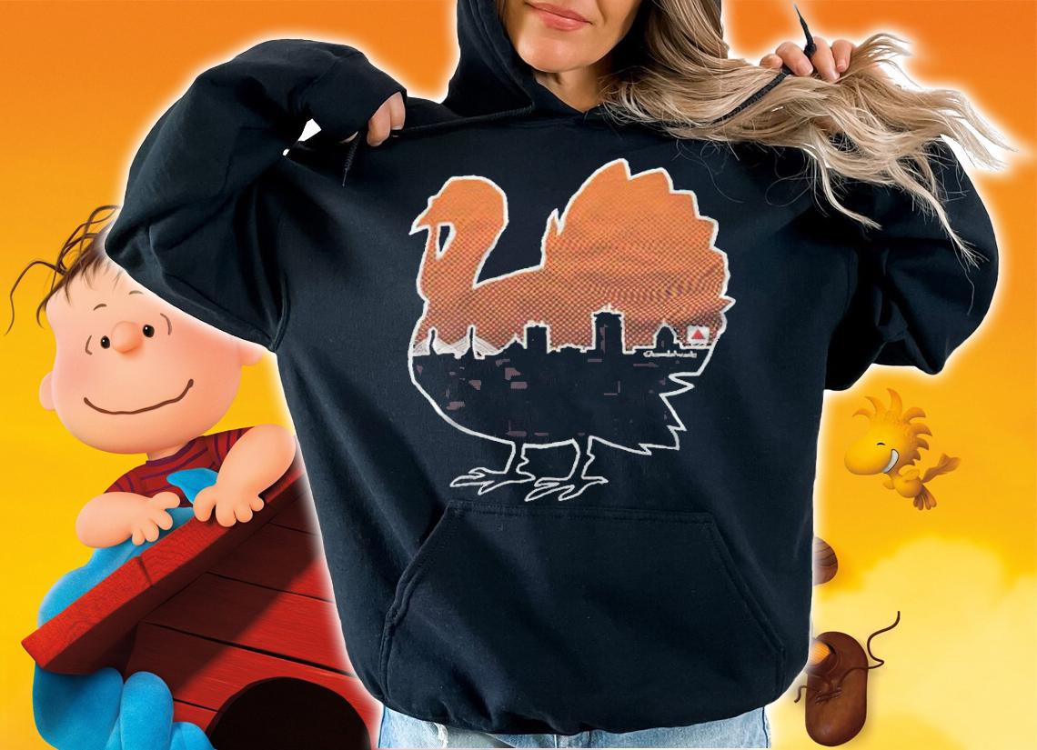 Boston Thanksgiving Turkey Skyline T-shirt t-shirt