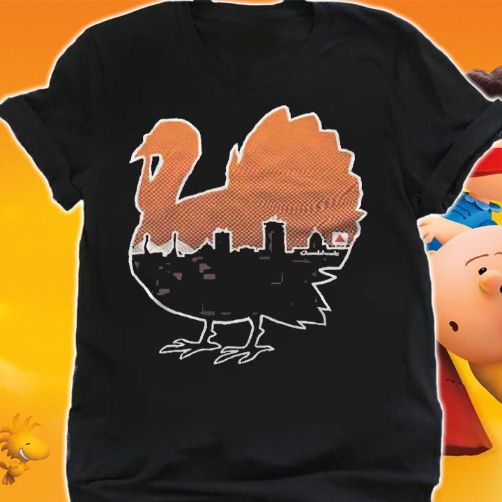 Boston Thanksgiving Turkey Skyline T-shirt t-shirt