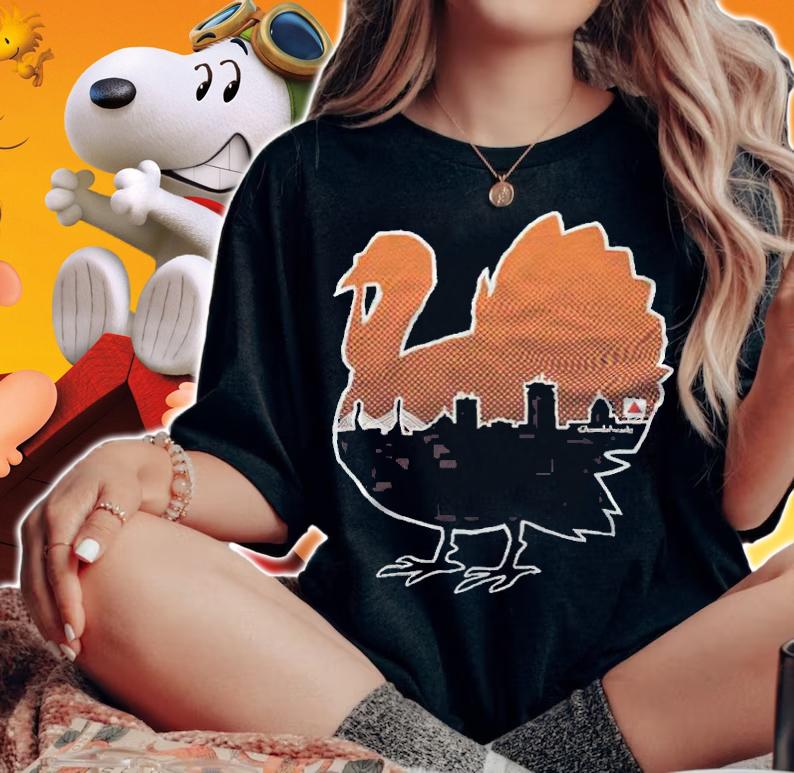 Boston Thanksgiving Turkey Skyline T-shirt t-shirt